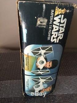 1977 Star Wars Tie Fighter Navire Vintage Kenner Avec Boîte Et Instructions Look