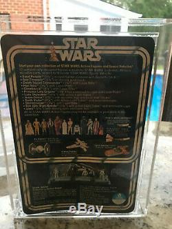 1978 Vintage Star Wars R2 D2 12 Retour A Réf Sur Support Cas / Afa 70+ Moc Unpunched