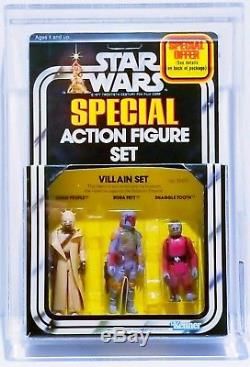 1979 Vintage Kenner Star Wars 3-pack Série 2 Villain's Set Afa 85 Nm + Unpunched