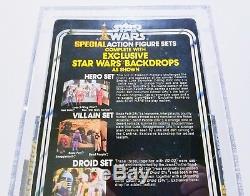 1979 Vintage Kenner Star Wars 3-pack Série 2 Villain's Set Afa 85 Nm + Unpunched