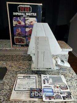 1984 Shuttle Imperial Star Wars Original Vintage Complet De Travail Autocollants Box