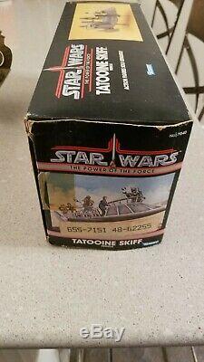 1984 Star Wars Kenner Vintage Potf Tatooine Skiff Complet Avec Box! Rare