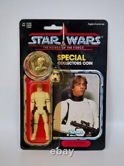 1984 Star Wars Potf Luke Skywalker Stormtrooper Vintage Kenner Action Figure Moc