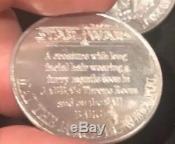 1984 Vintage Authentique Kenner Star Wars Potf Yak Visage Chat V Mail Away Coin Rare