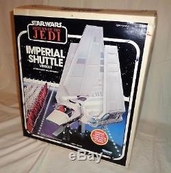 1984 Vintage Kenner Star Wars Rotj Imperial Shuttle Complète Des Inserts De Menthe En Boîte