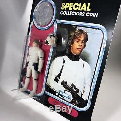 1985 Star Wars Vintage Luke Skywalker Stormtrooper Avec Coin Potf Moc Sur Mesure