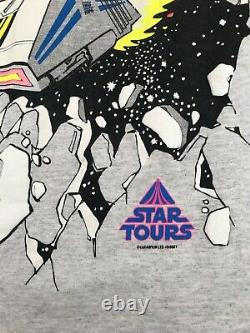 80s Vintage Rare Disney Star Tours Hommes T-shirt XL Single Stitch Star Wars