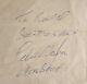 Autographe Manuscrit Au Stylo De Peter Mayhew De 1983 - Chewbacca - Star Wars