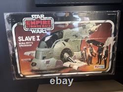 Boîte Palitoy Vintage Slave-1 Star Wars avec étui déflecteur. Sans instructions.