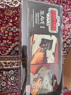 Boîte Palitoy Vintage Slave-1 Star Wars avec étui déflecteur. Sans instructions.