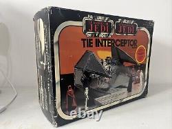 Boîte Vintage Originale Pour Véhicule Tie Interceptor Star Wars Logo Jumeau Français 1983