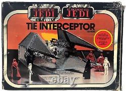 Boîte Vintage Originale pour le Vaisseau Tie Interceptor Star Wars Logo Jumeau Français 1983