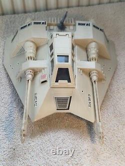 Boîte vintage Star Wars ROTJ Bi Logo Snowspeeder en état proche du MINT et fonctionnant