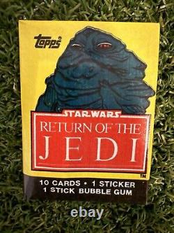 CARDS VINTAGE STAR WARS TOPPS 1983 RETOUR DU JEDI BOÎTE COMPLÈTE 36 PAQUETS DE CIRE