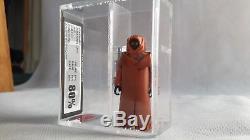 Cape De Vinyle Star Wars Vintage Caped Jawa Rare Action Figure Ukg 80% Pas Afa