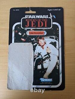 Carte de soutien Star Wars vintage rare au Royaume-Uni Luke Skywalker Gunner ROTJ 77 Retour
