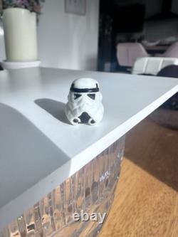 Casque de figurine Luke Stormtrooper des Derniers 17 de Star Wars Vintage 1984 100% Authentique