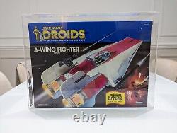 Chasseur A-Wing Star Wars Vintage neuf sous emballage UKG classé véhicule Droids Kenner en boîte