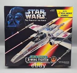 Chasseur X-Wing électronique Star Wars Vintage POTF2 1995 Kenner MIB Non utilisé