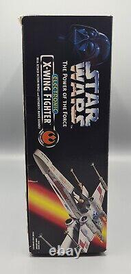 Chasseur X-Wing électronique Star Wars Vintage POTF2 1995 Kenner MIB Non utilisé