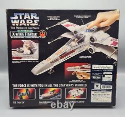 Chasseur X-Wing électronique Star Wars Vintage POTF2 1995 Kenner MIB Non utilisé