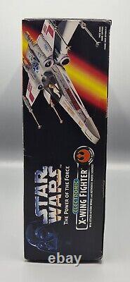 Chasseur X-Wing électronique Star Wars Vintage POTF2 1995 Kenner MIB Non utilisé