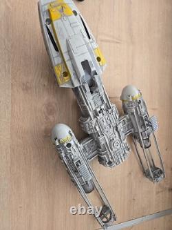 Chasseur Y-Wing Star Wars Vintage 1999 Hasbro Rareté Variante Jaune