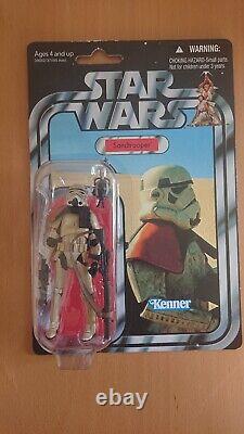 Collection Star Wars Vintage Sandtrooper (Armure Sale) Vc112 Erreurs de Carte