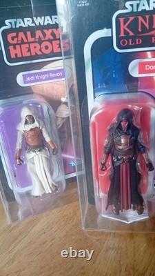 Collection Vintage Star Wars Darth Revan Vc301 et Jedi Revan Vc306 MOC dans des étuis