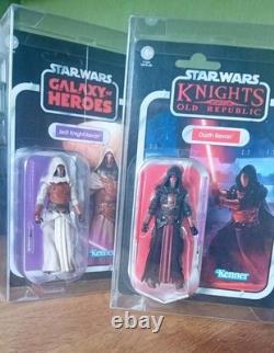 Collection Vintage Star Wars Darth Revan Vc301 et Jedi Revan Vc306 MOC dans des étuis