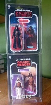 Collection Vintage Star Wars Darth Revan Vc301 et Jedi Revan Vc306 MOC dans des étuis