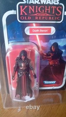 Collection Vintage Star Wars Darth Revan Vc301 et Jedi Revan Vc306 MOC dans des étuis
