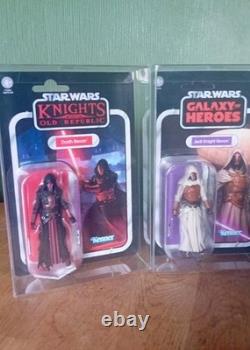 Collection Vintage Star Wars Darth Revan Vc301 et Jedi Revan Vc306 MOC dans des étuis