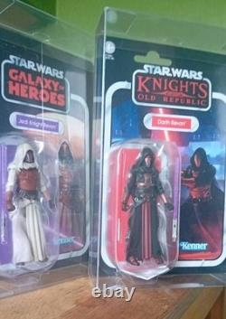 Collection Vintage Star Wars Darth Revan Vc301 et Jedi Revan Vc306 MOC dans des étuis