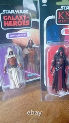 Collection Vintage Star Wars Darth Revan Vc301 et Jedi Revan Vc306 MOC dans des étuis