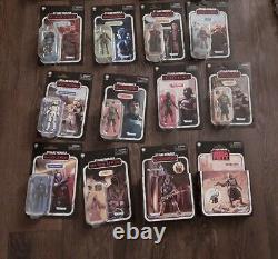 Collection Vintage Star Wars - Figurines Mandalorian Obi-Wan Kenobi sous blister et hors blister