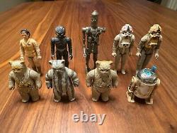 Collection Vintage Star Wars Lot de 9 Figurines Détachées