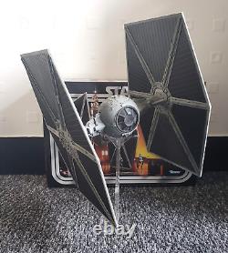 Collection Vintage Star Wars Tie Fighter avec support, modèle de jouet personnalisé peint