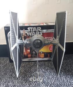 Collection Vintage Star Wars Tie Fighter avec support, modèle de jouet personnalisé peint