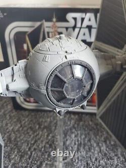 Collection Vintage Star Wars Tie Fighter avec support, modèle de jouet personnalisé peint