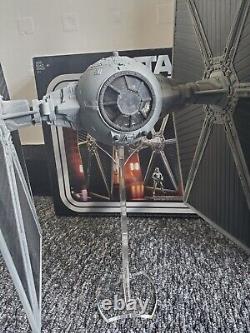 Collection Vintage Star Wars Tie Fighter avec support, modèle de jouet personnalisé peint