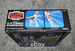 Collection Vintage Star Wars VC V-19 Torrent Fighter Hasbro 2012 Clone Wars