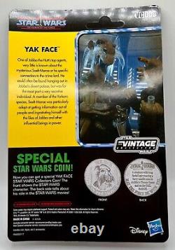 Collection Vintage Star Wars Vc000 Yak Cardé Visage