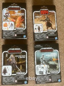 Collection Vintage Star Wars de 4 figurines en édition Deluxe.