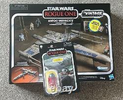 Collection Vintage de Star Wars Rogue One X-Wing d'Antoc Merrick - Scellé + R2-SHW