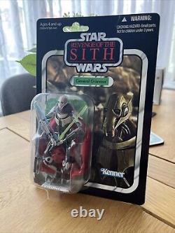 Collection Vintage rare de Star Wars General Grievous neuf et non ouvert