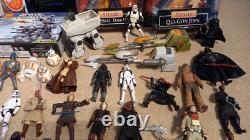 Collection de figurines Star Wars vintage et modernes, lot de joblot