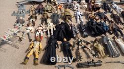 Collection de figurines Star Wars vintage et modernes, lot de joblot