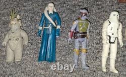Collection de figurines d'action Kenner Star Wars vintage, accessoires et vaisseaux