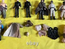 Collection de figurines d'action Star Wars Vintage 1977-1985 en vrac (Kenner/Palitoy)